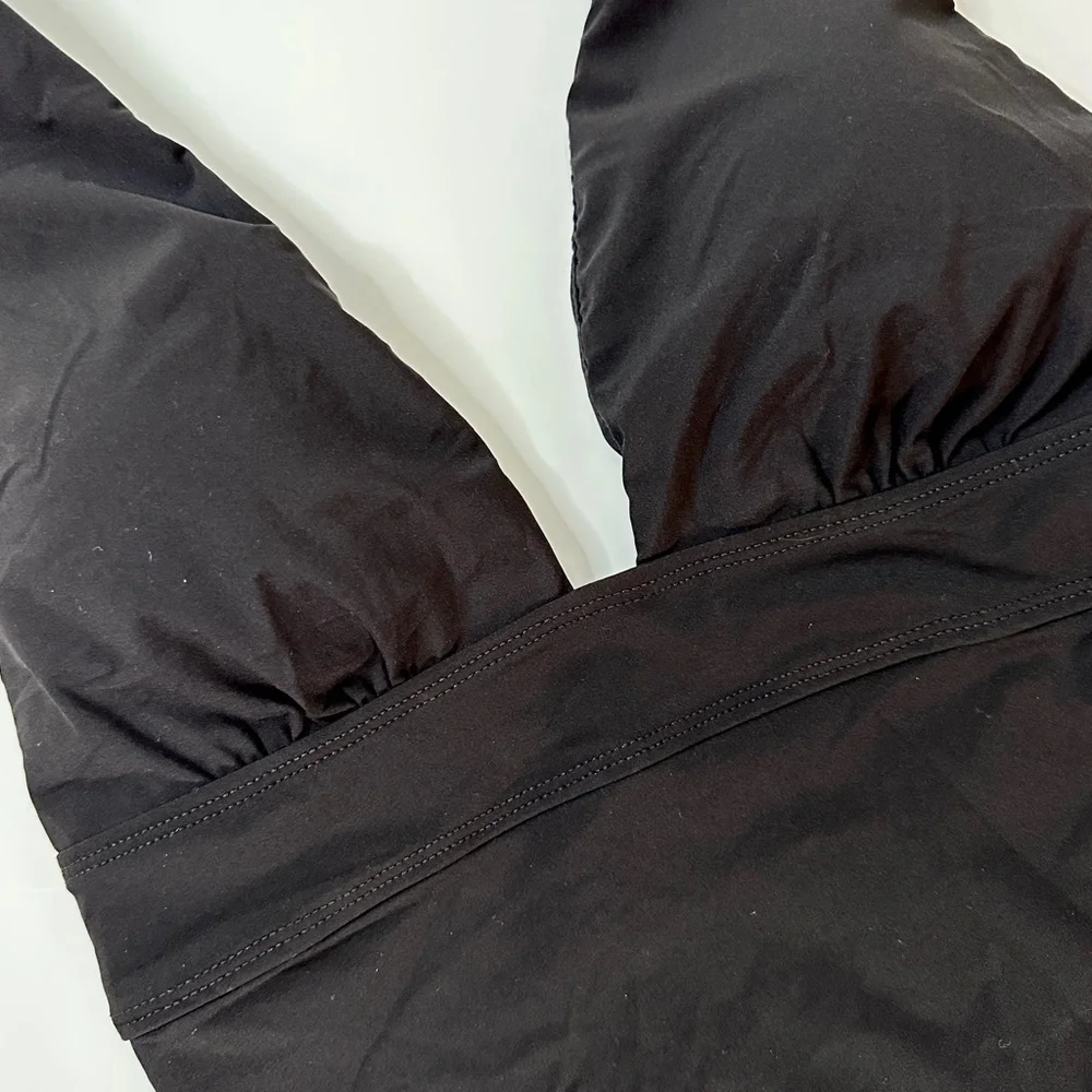 Lauren Ralph Lauren Beach Club Solids Black One Piece 4 /XS - Picture 3 of 10